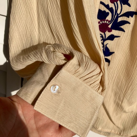 NWT Karen Kane Blouse size L Retro Style - Picture 6 of 16